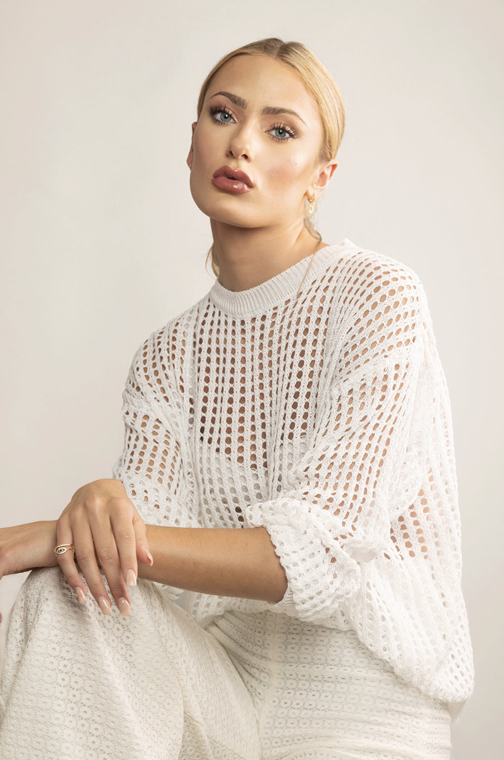 Open hot sale crochet sweater